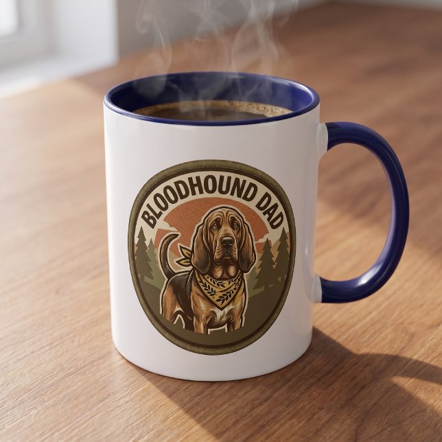Bloodhound Dad Coffee Mug | Hound Dog Dad Gift (Creator Uploaded)