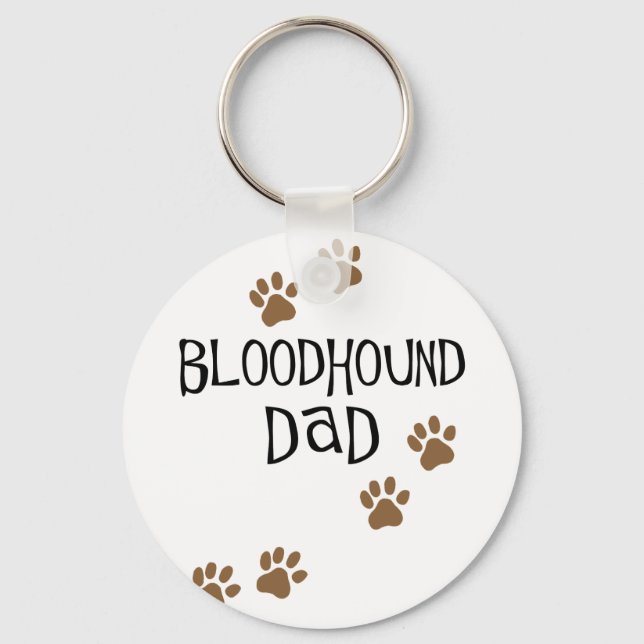 Bloodhound Dad Keychain (Front)