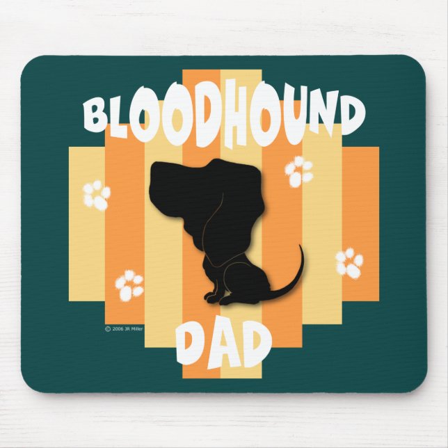 Bloodhound Dad Mousepad (Front)