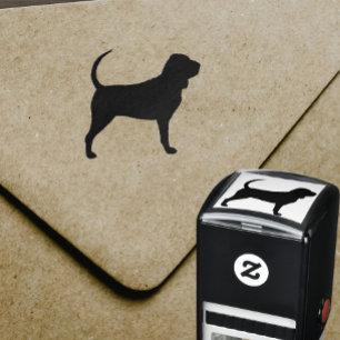 Bloodhound Dog Breed Silhouette Self-inking Stamp