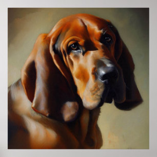Bloodhound Dog Poster