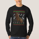 Bloodhound Dog Santa Claus Ugly Christmas Pattern  T-Shirt<br><div class="desc">Bloodhound Dog Santa Claus Ugly Christmas Pattern X Mas</div>