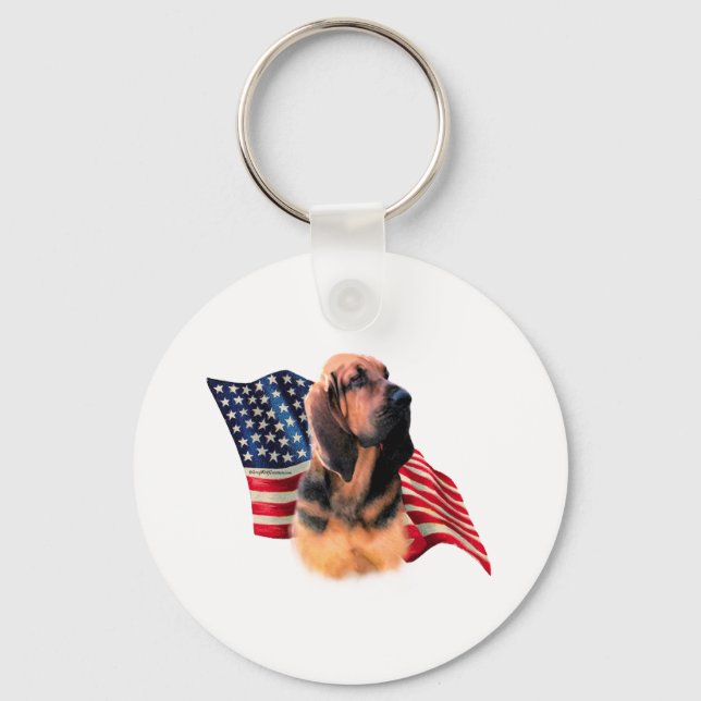 Bloodhound Flag Keychain (Front)