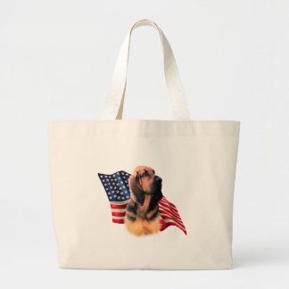 Bloodhound Flag Large Tote Bag