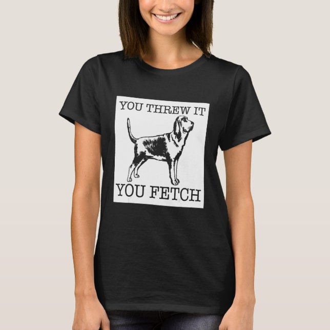 Bloodhound funny dog lover gift T-Shirt (Front)