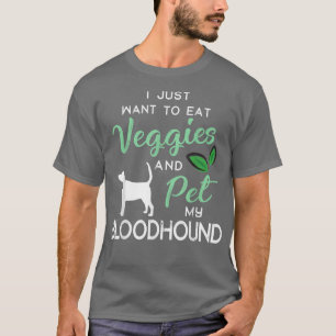 Bloodhound Funny Vegan Dog Lover Owner Xmas Birthd T-Shirt