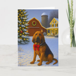 Bloodhound Holiday Card