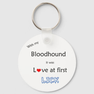 Bloodhound Love at First Lick Keychain