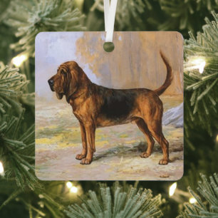 Bloodhound Metal Ornament