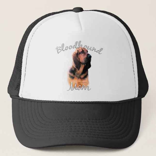 Bloodhound Mom 2 Trucker Hat (Front)