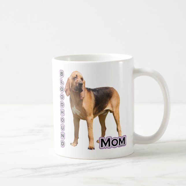 Bloodhound Mom 4 Coffee Mug (Right)