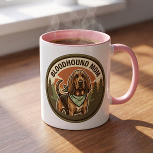 Bloodhound Mom Coffee Mug Hound Dog Mom Gift