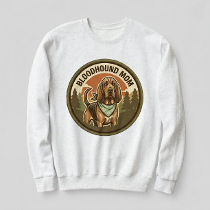 Bloodhound Mom Crewneck Hound Dog Mom Gift For Her Sweatshirt