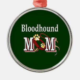 Bloodhound Mom Metal Ornament