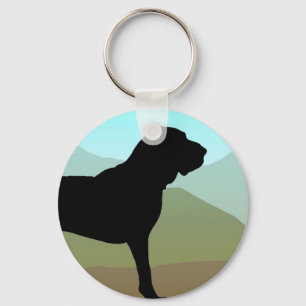 Bloodhound Mountains Keychain