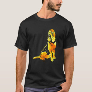 Bloodhound Orange Retro Vintage Bloodhound Owner D T-Shirt
