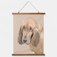 Bloodhound Painting - Cute Original Dog Art