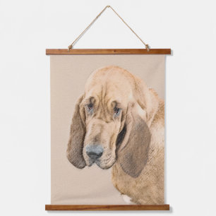 Bloodhound Painting - Cute Original Dog Art Hanging Tapestry