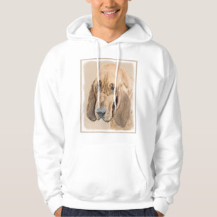 Bloodhound Painting - Cute Original Dog Art Hoodie