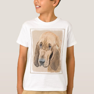 Bloodhound Painting - Cute Original Dog Art T-Shirt