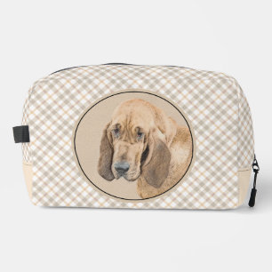 Bloodhound Painting Red Cute Scent Hound Dog Art Dopp Kit