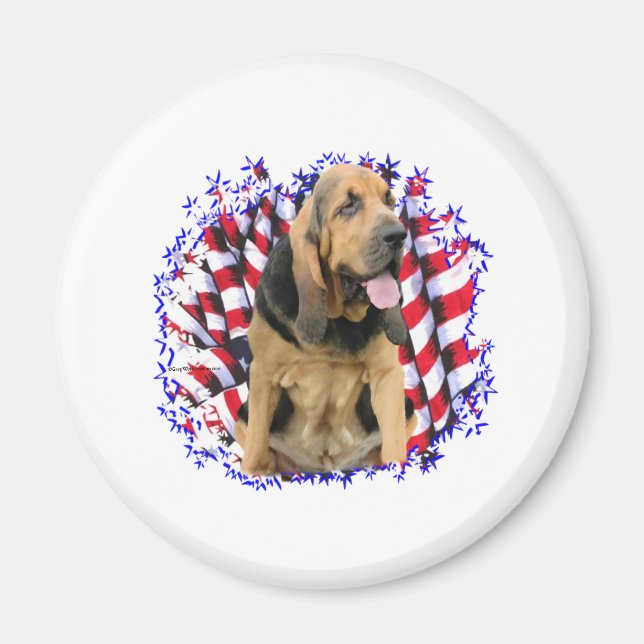 Bloodhound Patriot Magnet (Front)