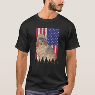Bloodhound Patriotic Dog USA Pride American Flag T-Shirt
