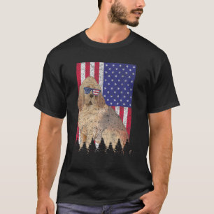 Bloodhound Patriotic Dog USA Pride American Flag T-Shirt