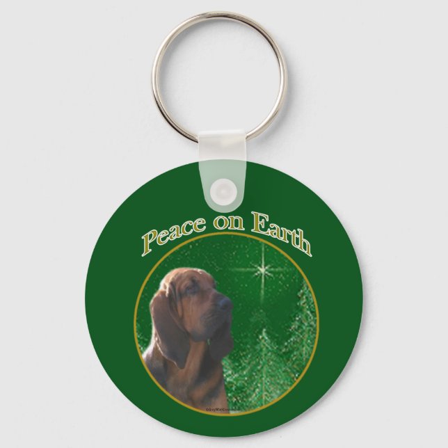 Bloodhound Peace Keychain (Front)
