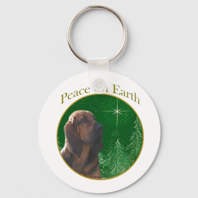 Bloodhound Peace Keychain (Front)
