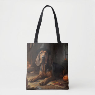 Bloodhound Pumpkins Halloween Scary  Tote Bag