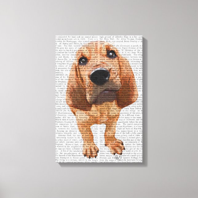 Bloodhound Puppy Canvas Print (Front)
