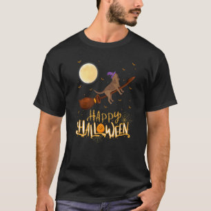 Bloodhound Ride Witch Shotgun Bloodhound Dog Hallo T-Shirt