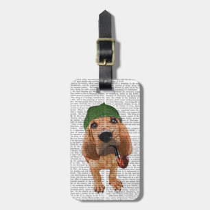 Bloodhound Sherlock Holmes 2 Luggage Tag