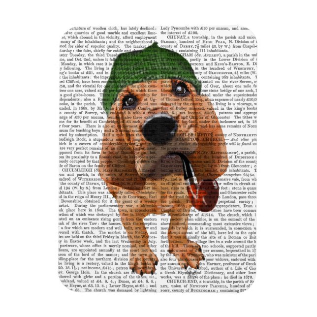 Bloodhound Sherlock Holmes 2 Magnet (Vertical)
