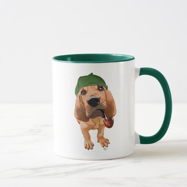 Bloodhound Sherlock Holmes 2 Mug (Right)