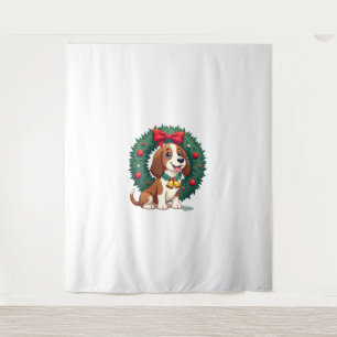 Bloodhound Sleigh Puller dog Tapestry