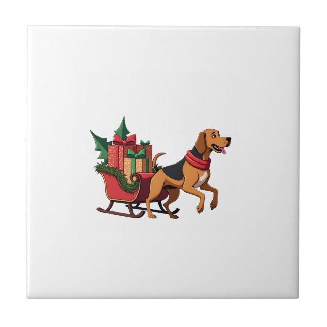 Bloodhound Sleigh Puller Tile (Front)