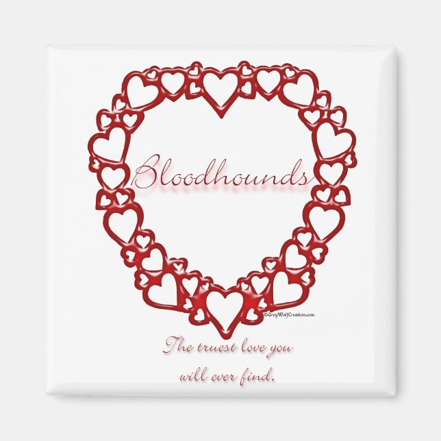 Bloodhound True Love Magnet (Front)