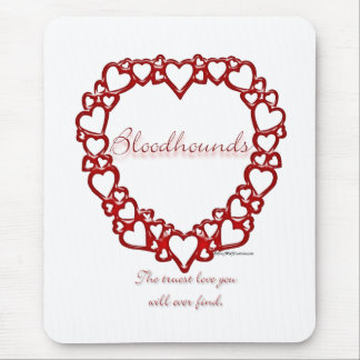 Bloodhound True Love Mouse Pad
