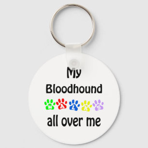 Bloodhound Walks Design Keychain