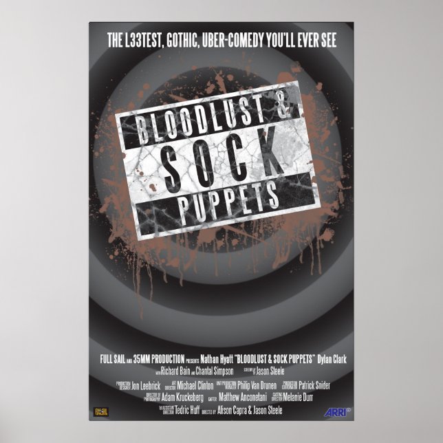 Bloodlust and Sock Puppets Poster (Front)
