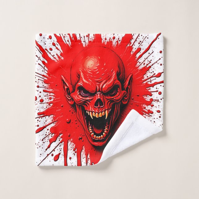 Bloodlust: The Vengeful Vampire Bath Towel Set (Wash Cloth)