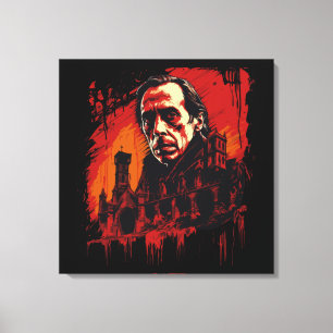 Bloodmoon Castle Canvas Print