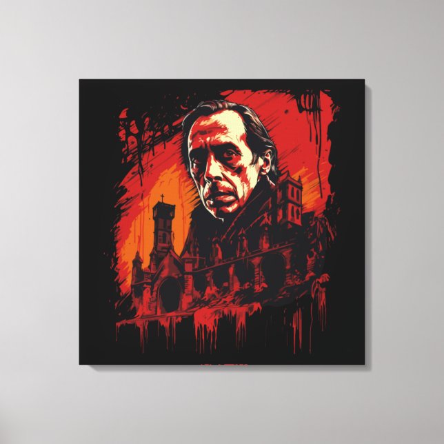 Bloodmoon Castle Canvas Print (Front)