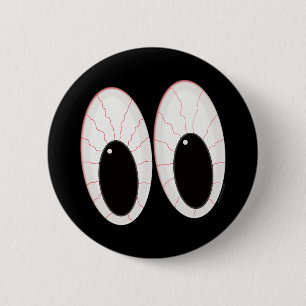 Bloodshot Eyeballs Halloween Eyes 2 Inch Round Button