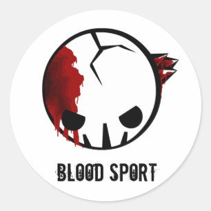 BloodSport: Bullet to the Brain Classic Round Sticker