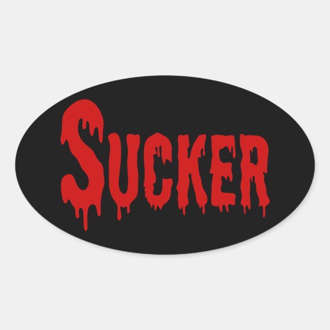 BLOODSUCKER OVAL STICKER (Front)
