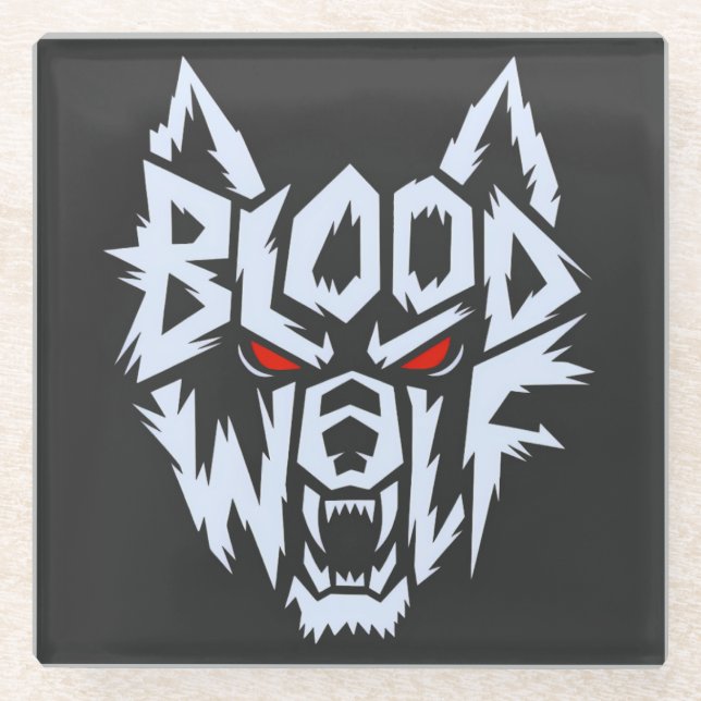 Bloodwolf: The Alpha Awakens Glass Coaster (Front)