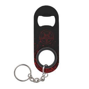 Bloody Baphomet Stainless Steel Bottle Opener Keychain Bottle Opener